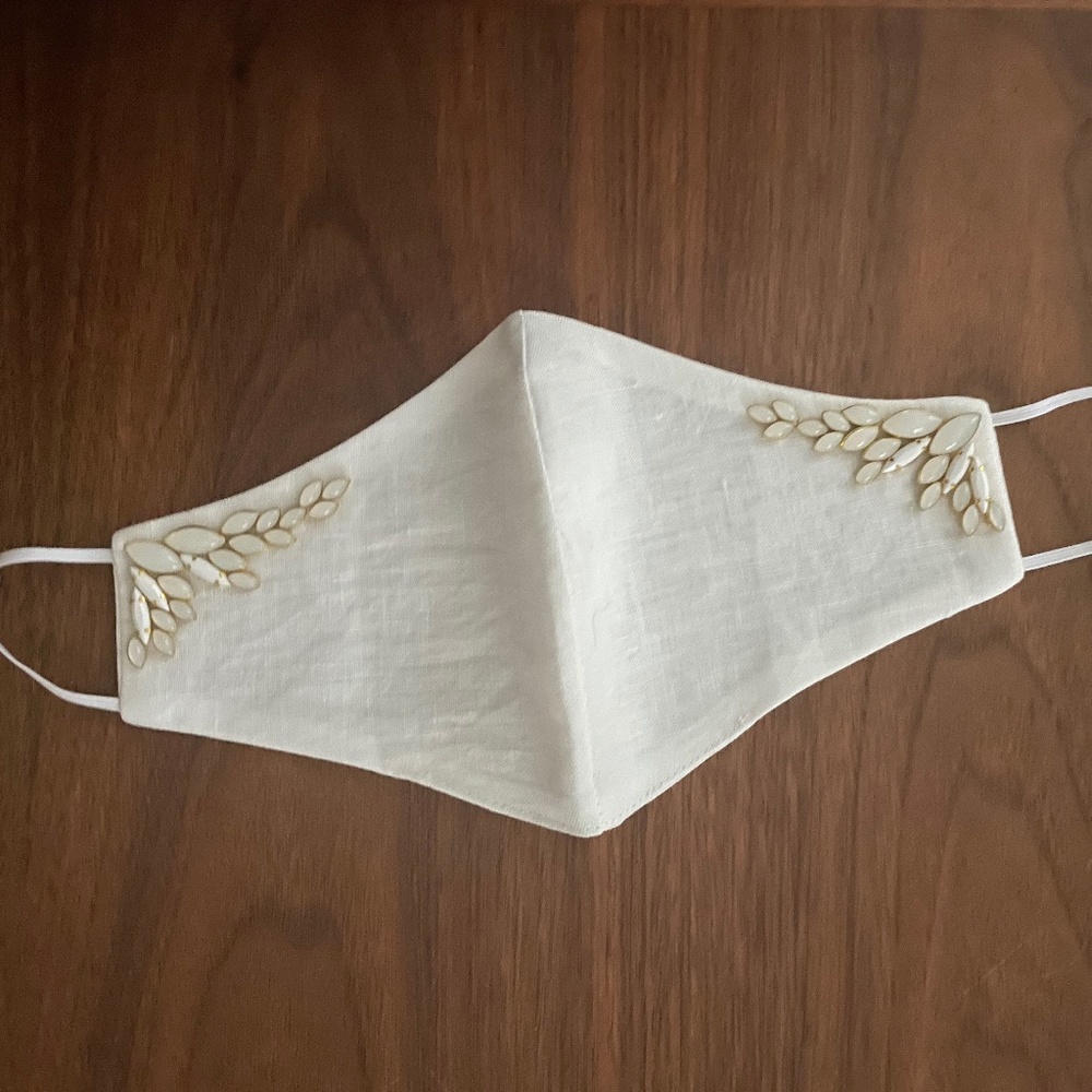 Hushed Commotion Bridal Beaded Face Mask – NEW